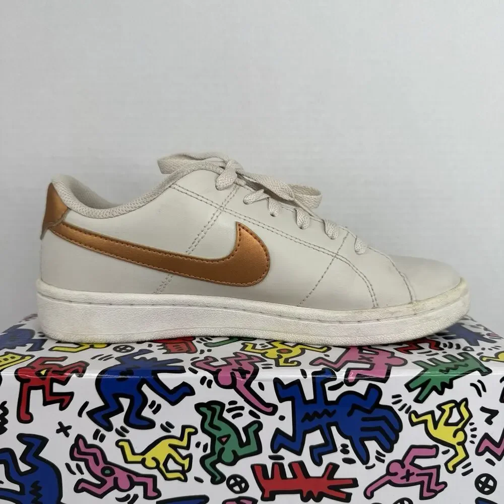 Nike Women’s‎ Court Royal 2 Bronze/White Leather CU9038-102 Size 7.5 W/Box